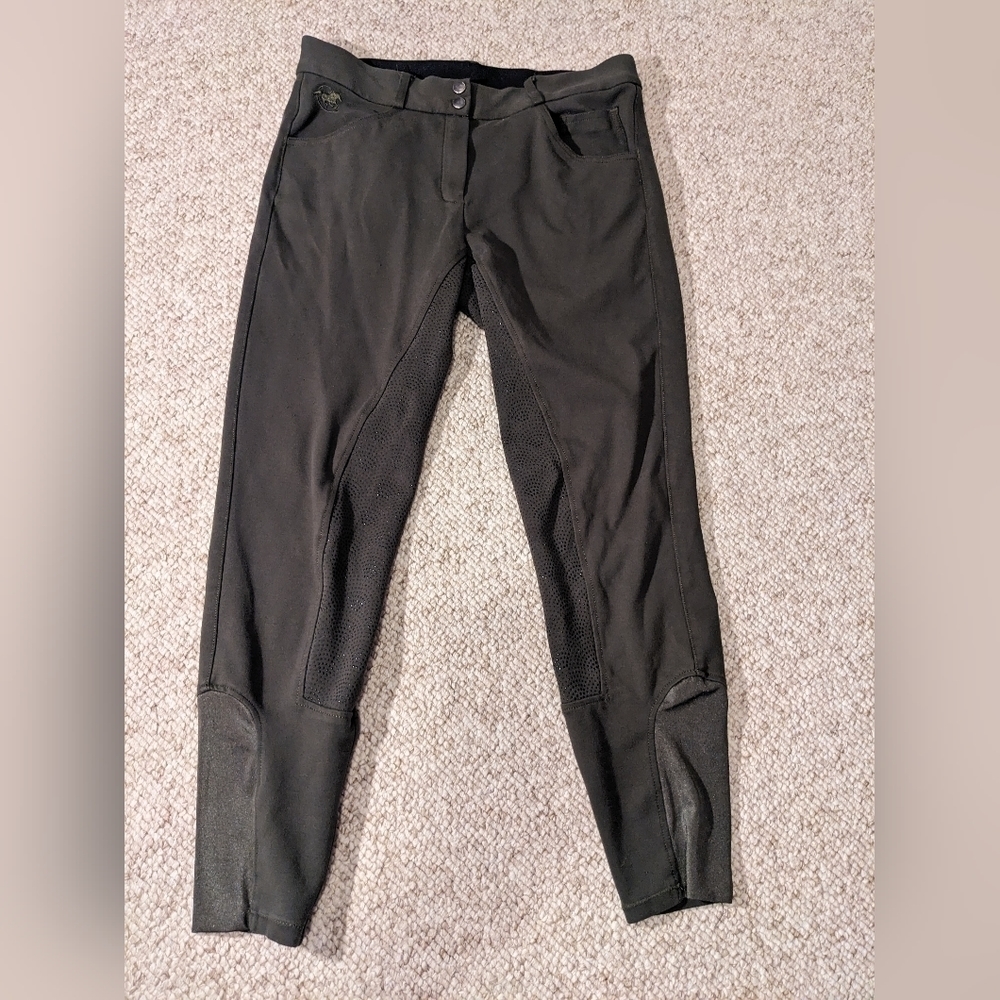 Piper full seat breeches, olive green, size 32r